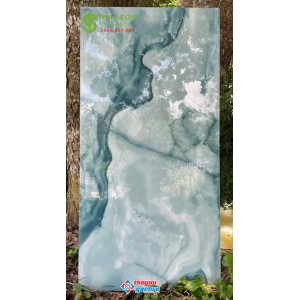 Gạch lát nền màu xanh ngọc 60x120 ấn độ bề mặt siêu bóng