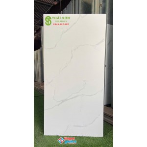 Gạch ấn độ 60x120 trắng vân mây bề mặt mờ