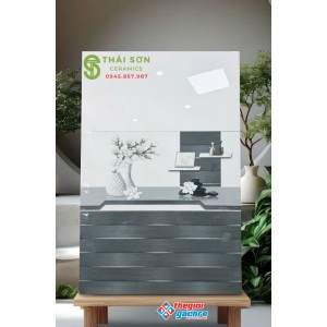 Gạch ốp tường 30x60 hà thanh bóng kiếng bộ đậm nhạt 3D
