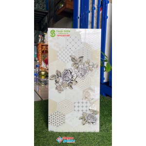 Gạch trang trí trung quốc 30x60 nhũ vàng