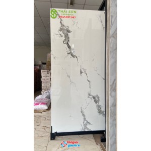 Gạch 90x180 bóng kiếng vân trắng mây trung quốc
