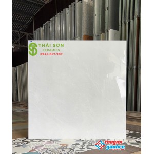 Gạch lát nền 80x80 bóng kiếng cmc tone màu xám vân mây