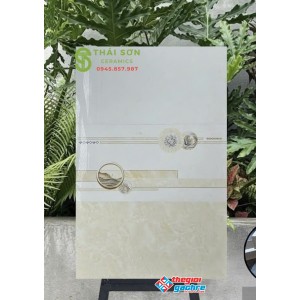 Gạch ốp tường 30x60 bóng kiếng hà thanh tone kem vàng bộ đậm nhạt