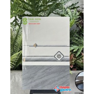 Gạch ốp tường bóng kiếng 30x60 hà thanh bộ đậm nhạt xám vân đá