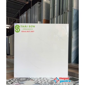 Gạch 80x80 bóng kiếng hà thanh trắng mây nhẹ