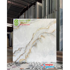 Gạch 80x80 bóng kiếng hà thanh trắng ngọc vân đá onyx