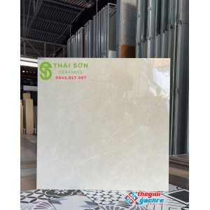Gạch 80x80 bóng kiếng lát nền hà thanh vàng kem nhạt