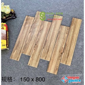 Gạch trung quốc 15x80 vân gỗ lát nền phòng ngủ
