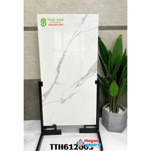 Gạch lót sàn đá bóng kiếng 600x1200 ấn độ trắng mây đẹp