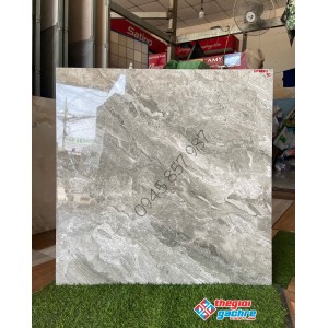 Gạch lót nền men vi tinh 80x80 đá bóng kiếng