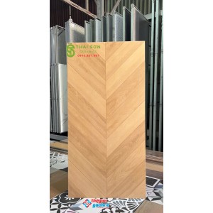 Gạch lát nền 60x120 matt mờ xương cá trung quốc tông vàng gỗ tự nhiên