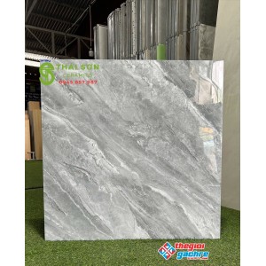 Gạch takao bóng kiếng 80x80 ốp lát màu xám xanh