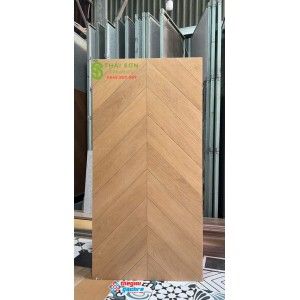 Gạch trung quốc lát nền 60x120 matt mờ màu vàng gỗ nhạt dịu nhẹ