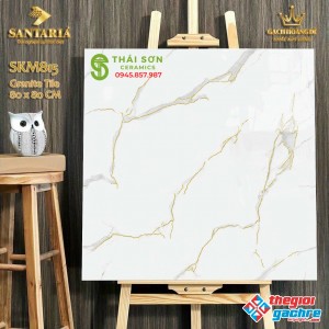 Gạch lát sàn cao cấp khắc kim 80x80 mới nhất 2022