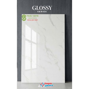 Gạch 120x180 ốp lát khổ lớn siêu bóng trắng vân đá