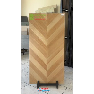 Gạch trung quốc 60x120 ghép xương cá vân gỗ sồi tự nhiên