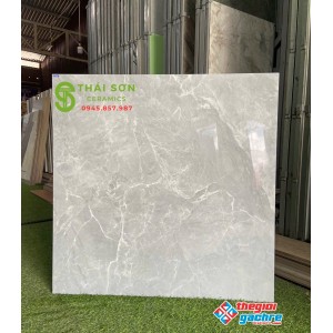 Gạch bóng kính 80x80 toko màu xám vân lát nền