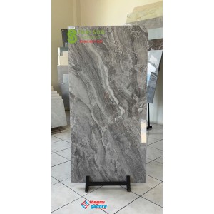 Gạch 60x120 trung quốc khắc kim bóng kính màu xám đá