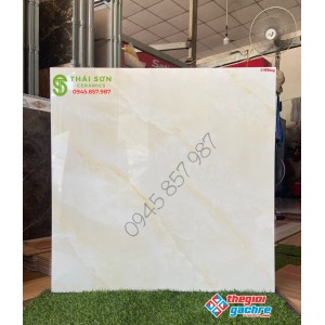 Đá bóng kiếng 80x80 vân vàng đẹp