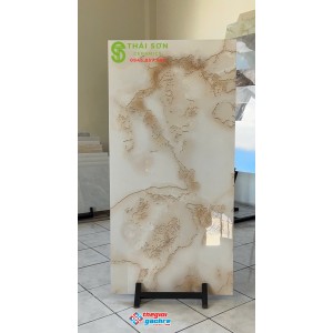 Gạch trung quốc 60x120 nhũ kim vàng tông màu kem