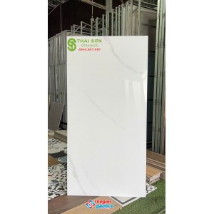 Gạch lát nền 60x120 ttc màu trắng vân mây