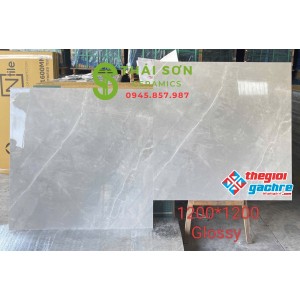 Gạch ấn độ 120x120 lát nền màu xám vân