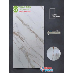 Gạch lát nền 60x120 apodio mờ mịn màu trắng vân sọc cam