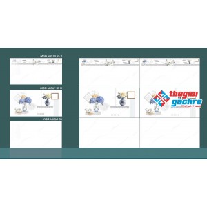 Gạch ốp tường bóng kiếng 40x80 cmc màu trắng vân mây