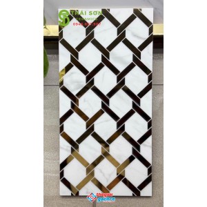 Gạch 30x60 nhũ vàng ốp tường phòng tắm cao cấp