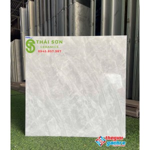 Gạch vitto hoàn mỹ 60x60 bóng kiếng lát nền vân xám