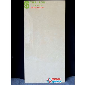 Gạch granite khổ lớn 80x160 ấn độ màu vàng kem bóng kính
