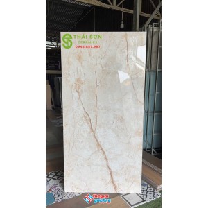 Gạch granite khổ lớn 80x160 ấn độ màu vàng kem vân đá