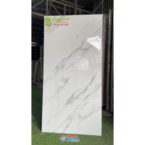 Gạch lát nền trắng vân đá 80x160 ấn độ