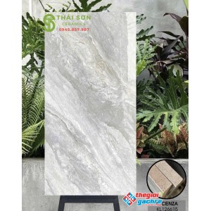 Gạch lát nền 60x120 vicenza vân đá xám bóng kiếng
