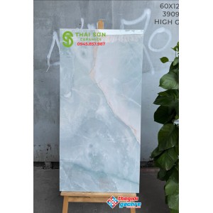 Gạch lát nền 60x120 vân đá xanh siêu bóng