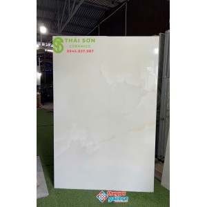 Gạch 120x180 ấn độ bóng kiếng White Onyx