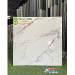 Gạch catalan xsmart 80x80 bóng kiếng lát sàn phòng khách