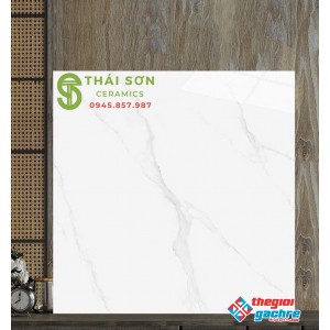 Gạch catalan 120x120 bóng kiếng trắng vân mây