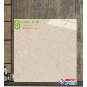 Gạch bóng kiếng 1200x1200 catalan lát nền màu vàng kem