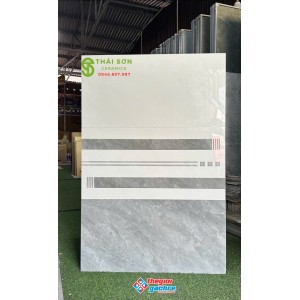 Gạch ốp tường bóng kiếng 40x80 vitto màu xám bộ đậm nhạt