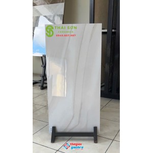 Gạch ốp tường 40x80 bóng kiếng trung quốc trắng vân đá