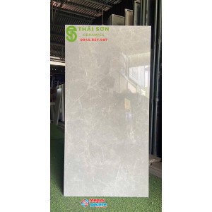Gạch vitto màu xám 60x120 lát nền bóng kiếng