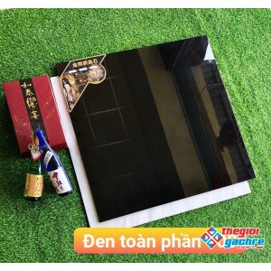 Đá bóng kiếng toàn phần 100x100 đen trơn