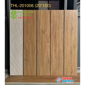 Gạch giả gỗ 20x100 trung quốc lát nền màu nâu vàng