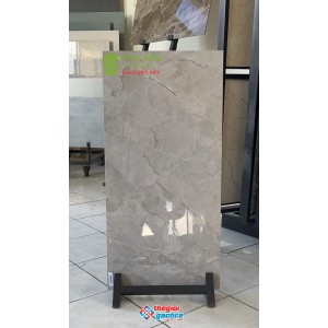 Gạch ốp tường 40x80 bóng kính khắc kim vân đá