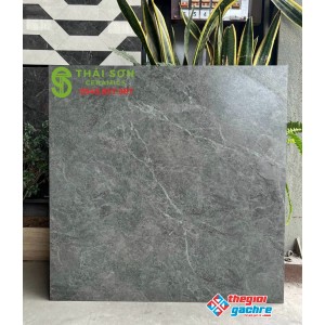 Gạch lát nền nhà xe 80x80 matt mờ xám đen