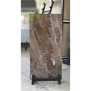 Gạch ốp tường 40x80 trung quốc màu nâu đất khắc kim