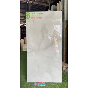 Gạch lát nền phòng khách 60x120 vân đá siêu bóng