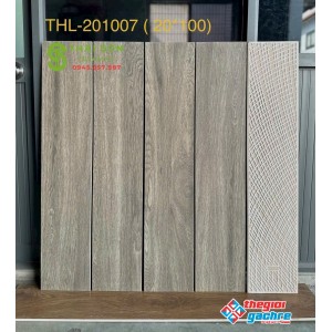 Gạch giả gỗ 20x100 lát nền trung quốc màu xám rêu