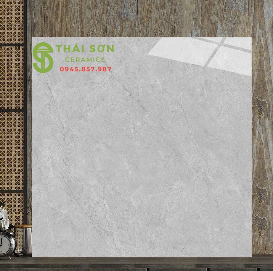 Gạch catalan lát nền 120x120 bóng kiếng màu xám